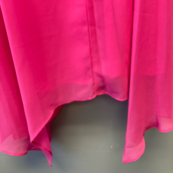 Glamour Nights Dress Fuchsia Pink Sleeveless Lined Rhinestones Sz: 8 [S] - Picture 5 of 7